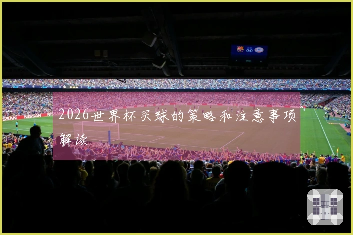 2026世界杯买球的策略和注意事项解读